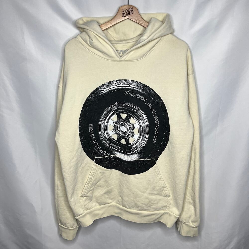 Post Malone Austin Stoney Twelve Carat F-1 Trillion Tire UK Tour Merch Hoodie L